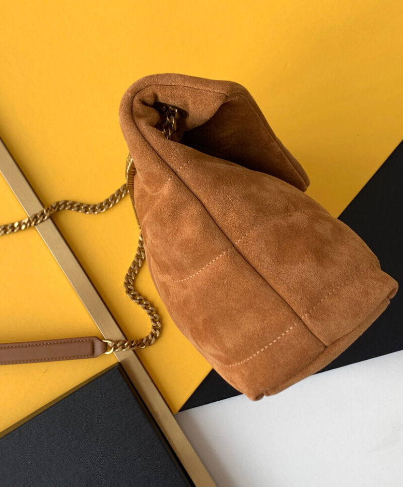 Saint Laurent Puffer Small Bag 577476 Coffee